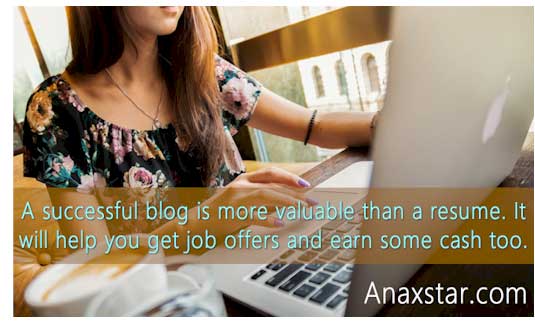 Starting a blog could be great for finding a job