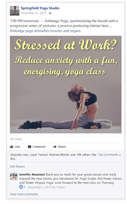 Yoga Studio Social Media Marketing