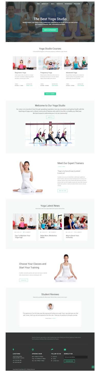 Yoga Studio Website Design and Marketing Essentials